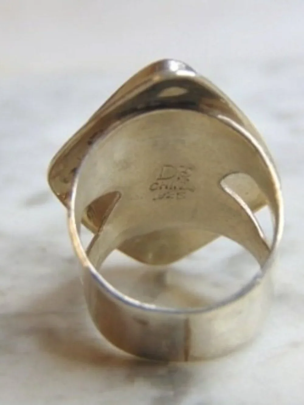 Womens Vintage Estate Sterling Silver Southwestern Jay King Ring 12.7g E646
